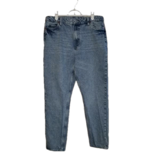 Aeropostale Womens Mom Jeans Straight Taper Acid Wash Look Label Reads Size 12